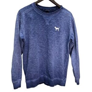 Victoria's Secret PINK Distressed Gradient Blue Sweatshirt Size XS
